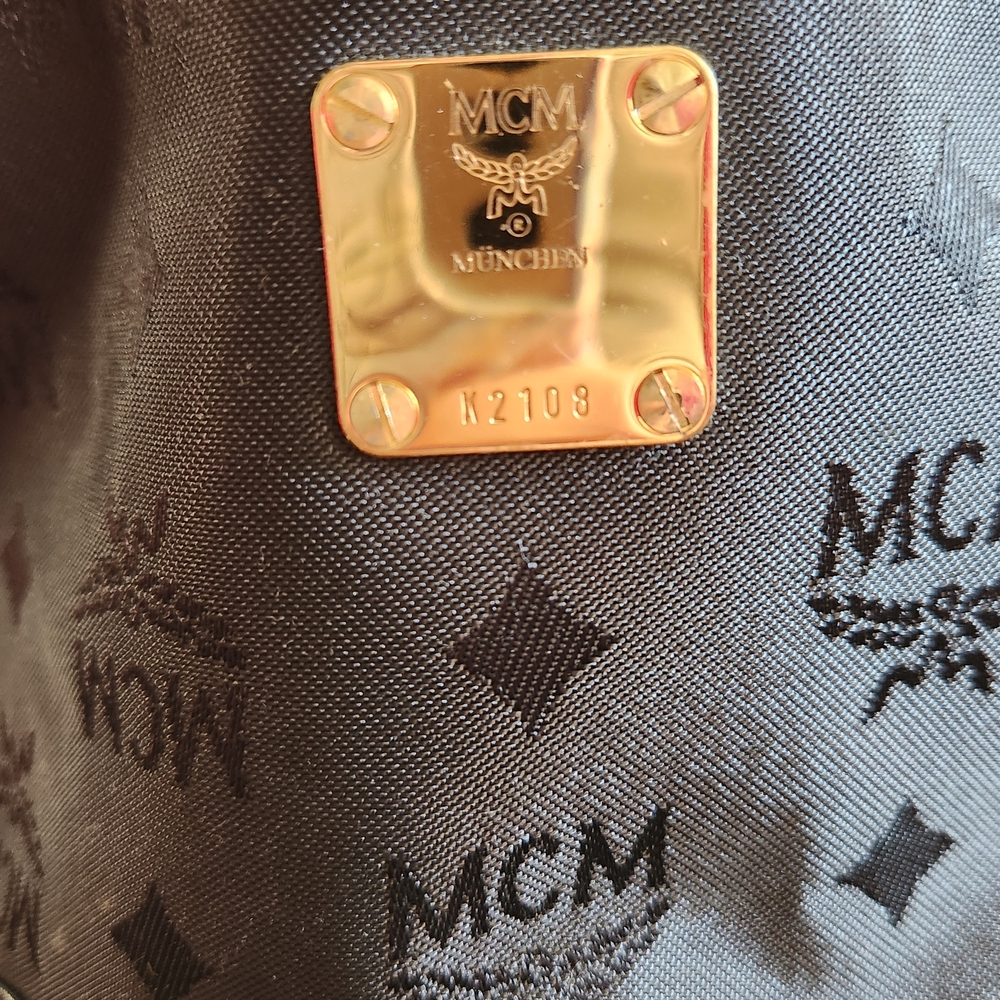 MCM Black Crossbody Bag with Gold Accents - Picture 2 of 7